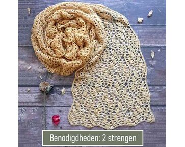 Lentebloesem sjaal haken - haakpatroon à la Sascha