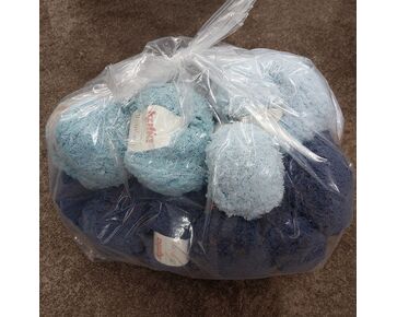 Zero waste pakket met 20 bollen Teddy garen - Hobby Gigant, Kleurnummer: Water