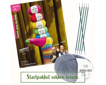 Startpakket sokken breien - Lang Yarns Alpaca Soxx breipakket | hobbygigant.nl