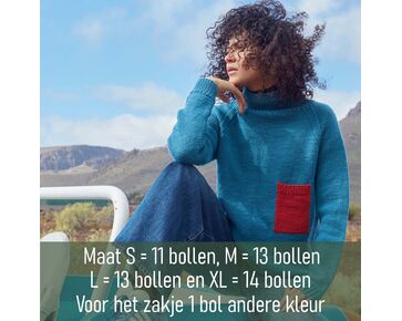 Damestrui Luna breien - Lang Yarns breipatroon
