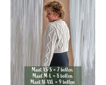 Dames trui Hanna breien - breipatroon