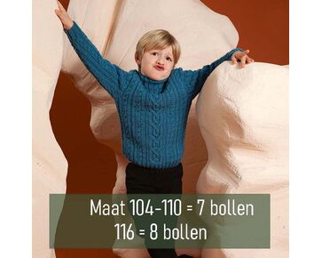 Kindertrui Ulli breien - breipatroon