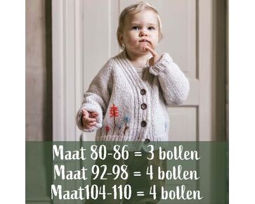 Kindervest Salli breien - breipatroon