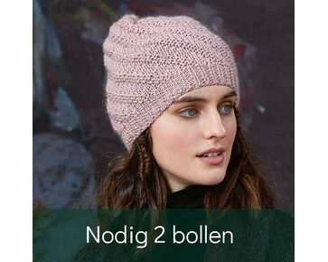 Dames muts breien - Lang Yarns Stockholm breipatroon