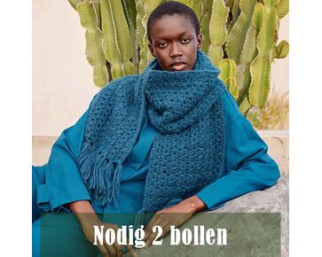 Sjaal haken - Lang Yarns Promise haakpatroon