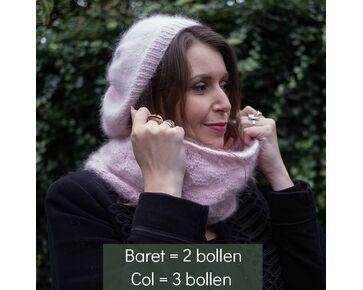 Angora col breien - Fonty breipatroon