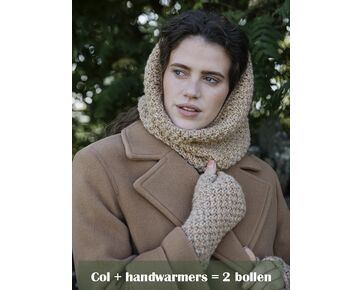 Dames set col met handwarmers breien - Novita breipatroon