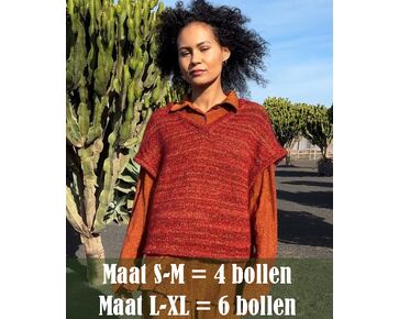 Dames spencer breien - Lang Yarns Glamour breipatroon