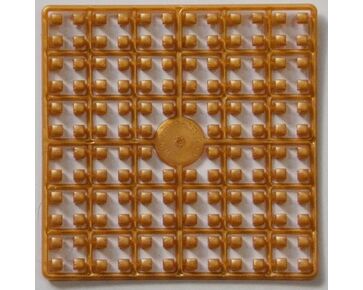 pixelmatje goudkleurig