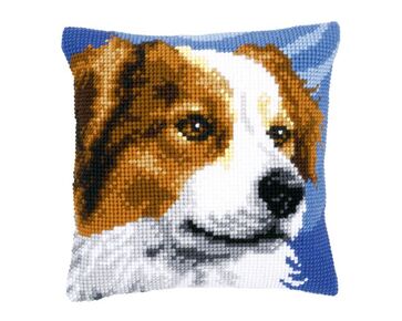 Border Collie borduurkussen - Kussenpakket Vervaco | HobbyGigant