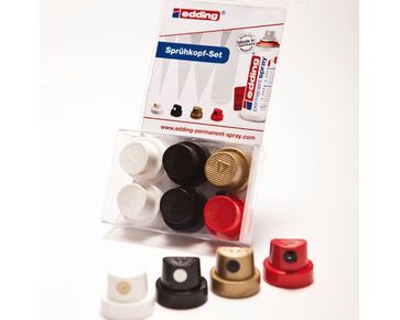 Spuitkoppen voor edding spuitbussen