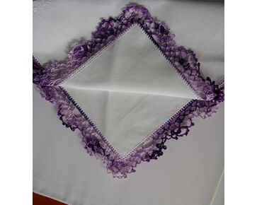 Gratis haakpatroon zakdoek lila-paars | zakdoek omhaken | hobbygigant.nl