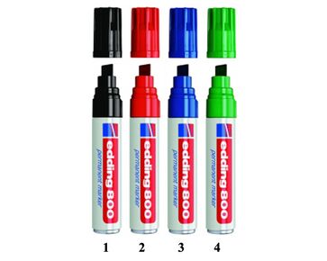 beitelvormig permanent marker van Edding