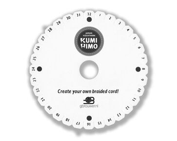 Disc rond 15 cm 32 inkepingen - Kumihimo