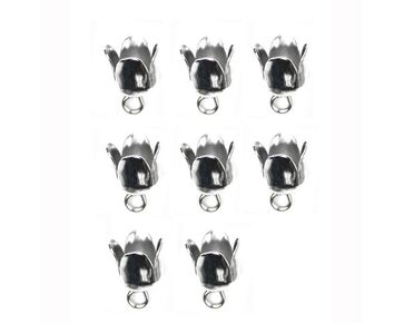 8 Eindkapjes 6 mm - Kumihimo | armbandjes, sleutelhangers, kettinkjes | hobbygigant.nl