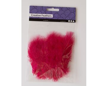 decoratie veertjes 15 stuks - rood | hobbygigant.nl