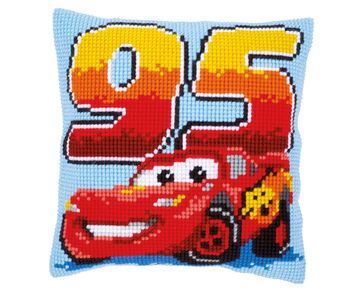 Lightning McQueen 95 borduurkussen - Vervaco borduurpakket | HobbyGigant