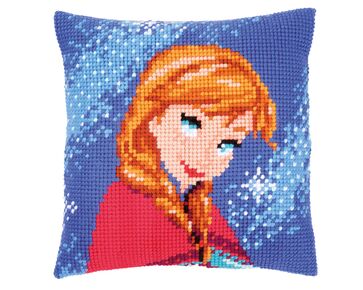 Anna van Disney Frozen borduurkussen - Vervaco borduurpakket | HobbyGigant