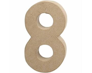 Papiermache Cijfer van Creotime