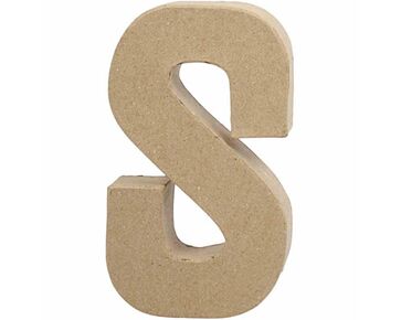 Papier mache / kartonnen letters van Creotime