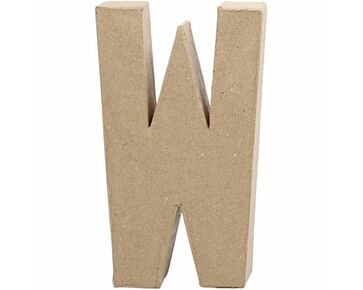 Papier mache / kartonnen letters van Creotime