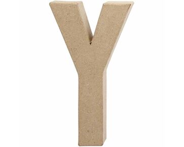 Papier mache / kartonnen letters van Creotime