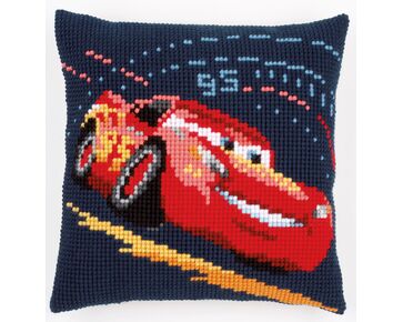 Lightning McQueen I borduurkussen - Vervaco borduurpakket | HobbyGigant