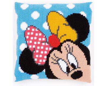 Minnie kiekeboe borduurkussen - Vervaco borduurpakket | HobbyGigant
