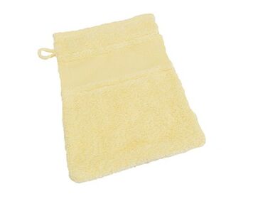 Washand geel met borduurrand | hobbygigant.nl