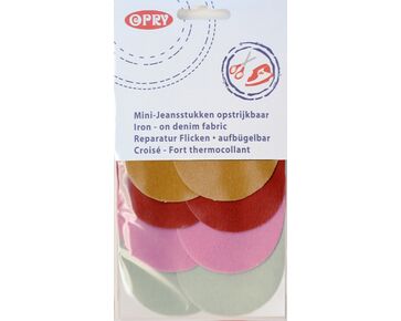 Mini Kniestukken opstrijkbaar 8 stuks - Opry | reparatiedoek | hobbygigant.nl