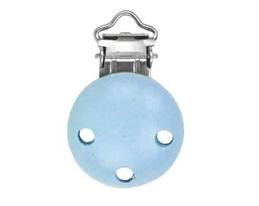 Houten speenclip licht blauw | hobbygigant.nl