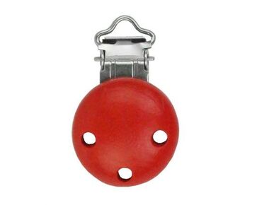 Houten speenclip rood | hobbygigant.nl