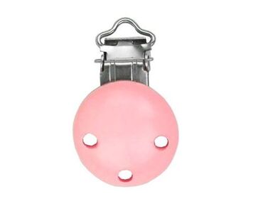 Houten speenclip zacht roze | hobbygigant.nl