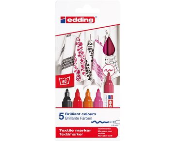 textielstiften edding 4500 set warm | Hobby Gigant
