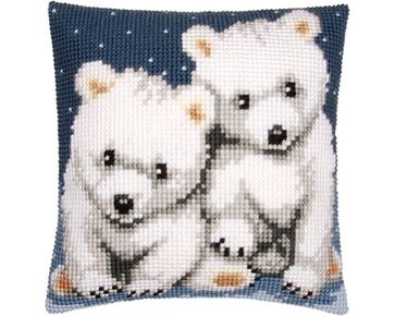 IJsbeertjes borduurkussen - Vervaco borduurpakket | HobbyGigant
