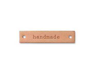 leren label handmade |hobbygigant.nl