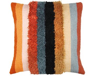 Boho strepen knoop- en borduurkussen - Vervaco borduurpakket | HobbyGigant