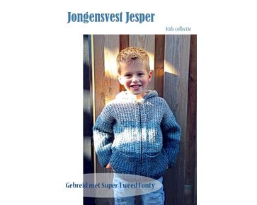 Jongensvest Jesper breien -  FairMade breipatroon