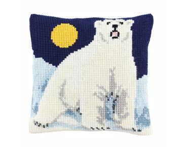 IJsbeer borduurkussen - PAKO borduurpakket | HobbyGigant