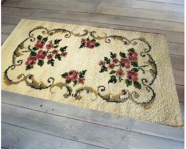 Grace rozen vloerkleed knopen - Knooppakket Smyrnalaine 3946-HobbyGigant