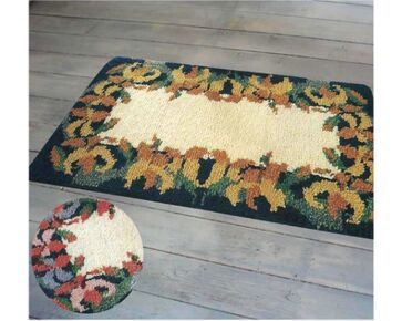 Roze Lelies vloerkleed knopen - Knooppakket Smyrnalaine 3923