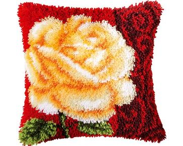 Witte Roos knoopkussen - Vervaco knooppakket | HobbyGigant