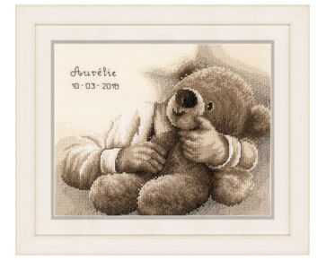 Geboortetegel Beer - Vervaco borduurpakket