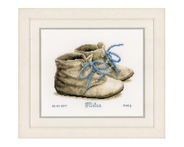 Geboortetegel Babyschoentjes - Vervaco borduurpakket