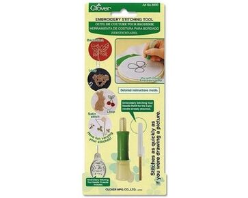 Clover punch naald set met punch naaldhouder