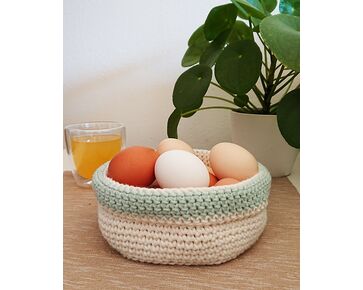 Mandje haken met GRATIS patroon - Durable haakpakket