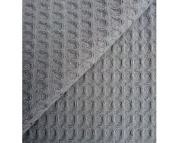 Wafelstof donker grijs 009 - Resyle