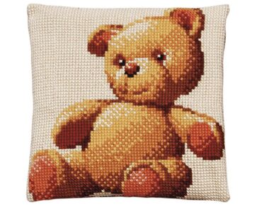 Teddybeer borduurkussen - PAKO borduurpakket | HobbyGigant