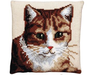 Poes borduurkussen - PAKO borduurpakket | HobbyGigant