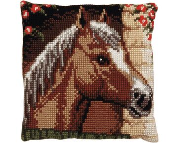 Paard borduurkussen - PAKO borduurpakket | HobbyGigant